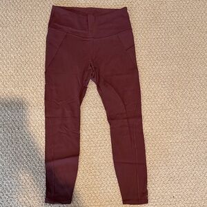 Athleta Women's Burgundy Leggings